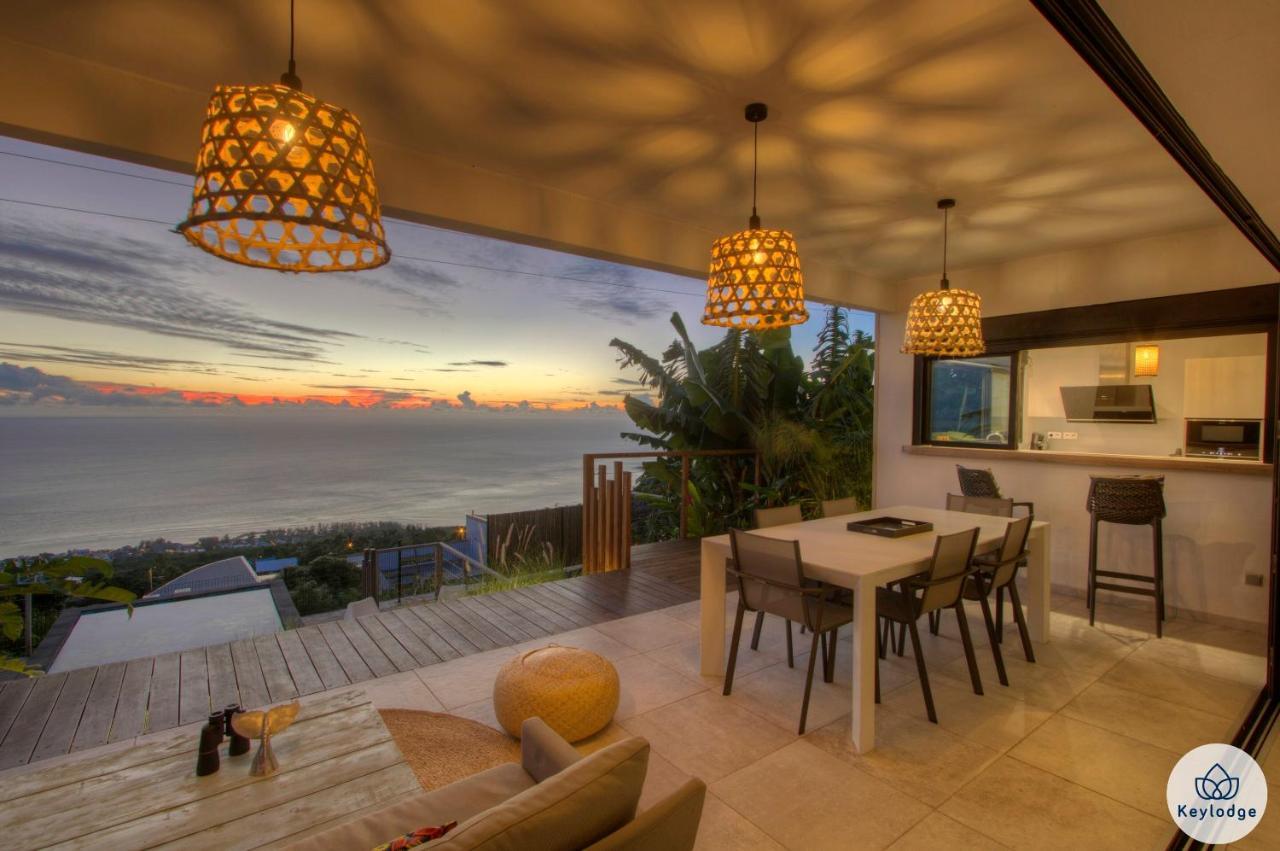 Villa Paloma 4 Etoiles Avec Piscine Et Vue Exceptionnelle Sur L'Ocean A Saint-Leu Exteriör bild